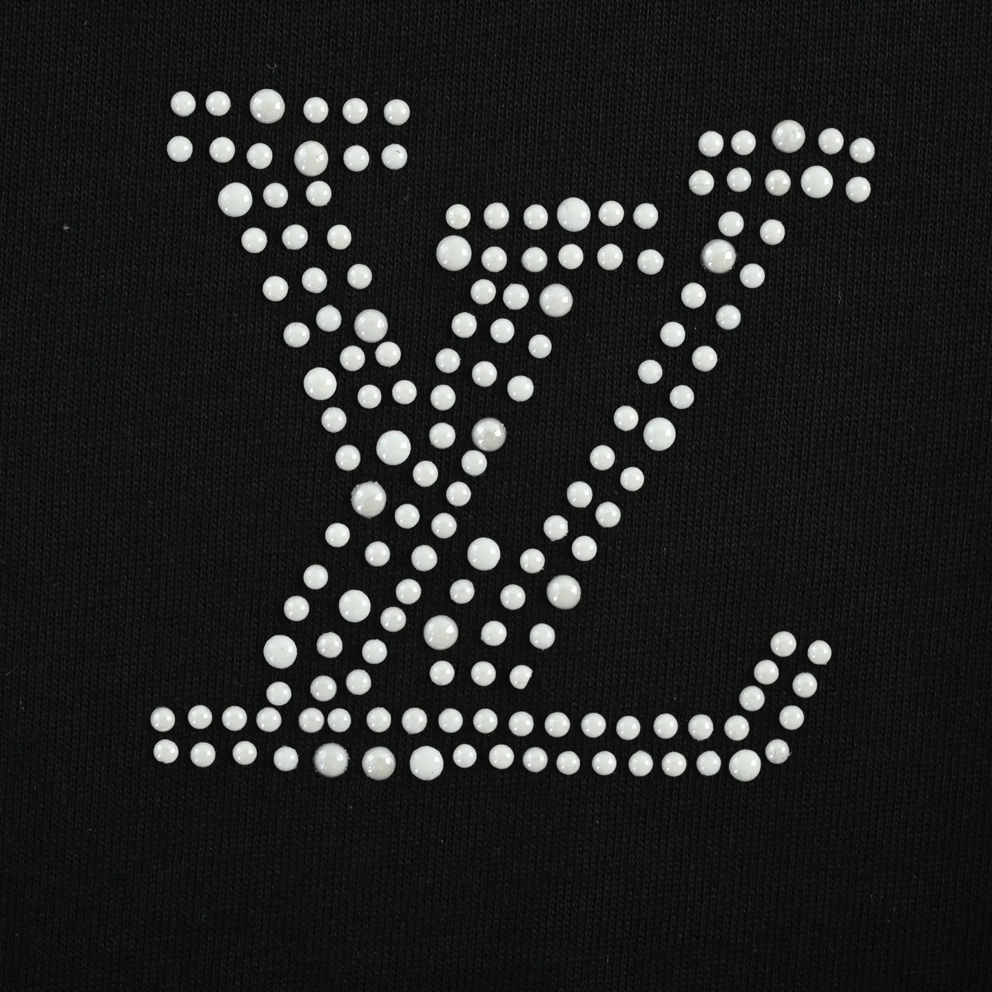 Louis Vuitton/Louis Vuitton 26ss pearl letter print short sleeves